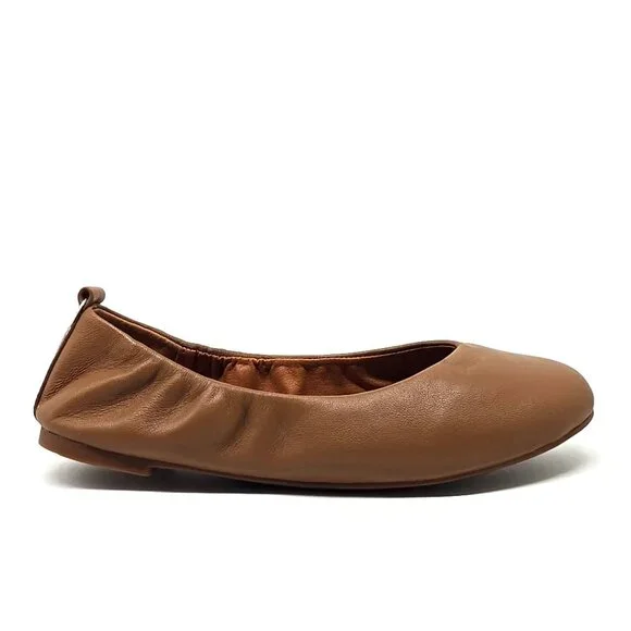 Lucky Brand Emmie Lou Ballet Flats Slip on Tan Leather Shoes Women's Size 5M - Picture 7 of 12